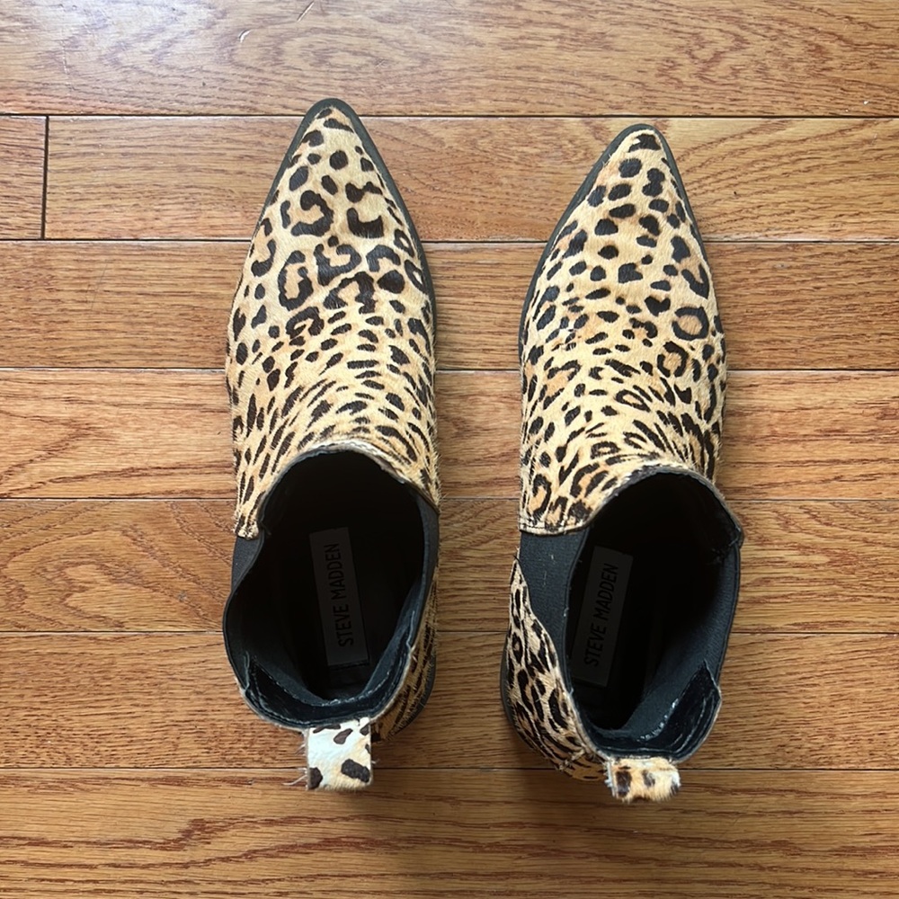Leopard Print Boots - Picture 2 of 6